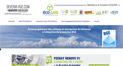 Desktop Screenshot of devenir-rge.com